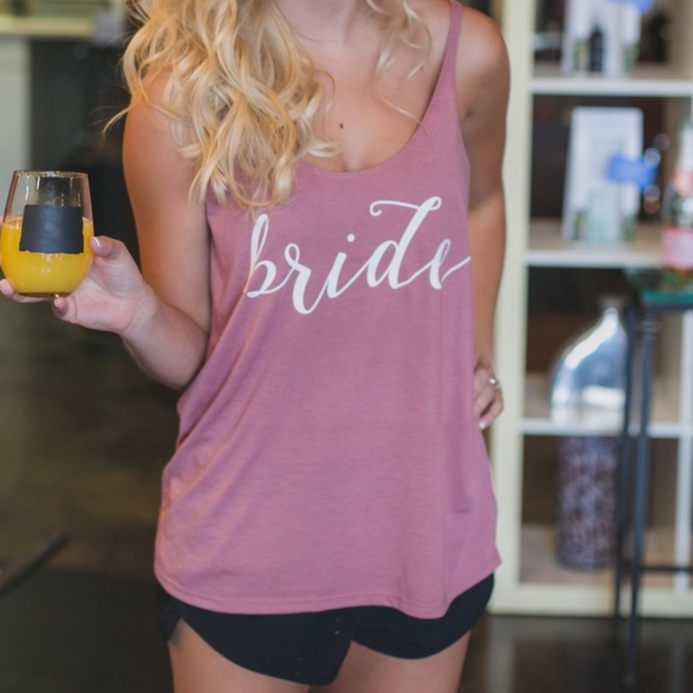 Bride mauve slouchy tank